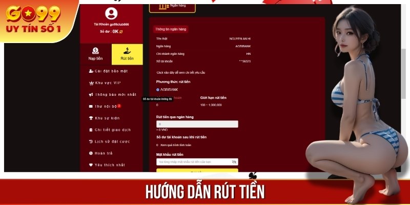Cách rút tiền thắng về tài khoản ngân hàng cá nhân cho người mới